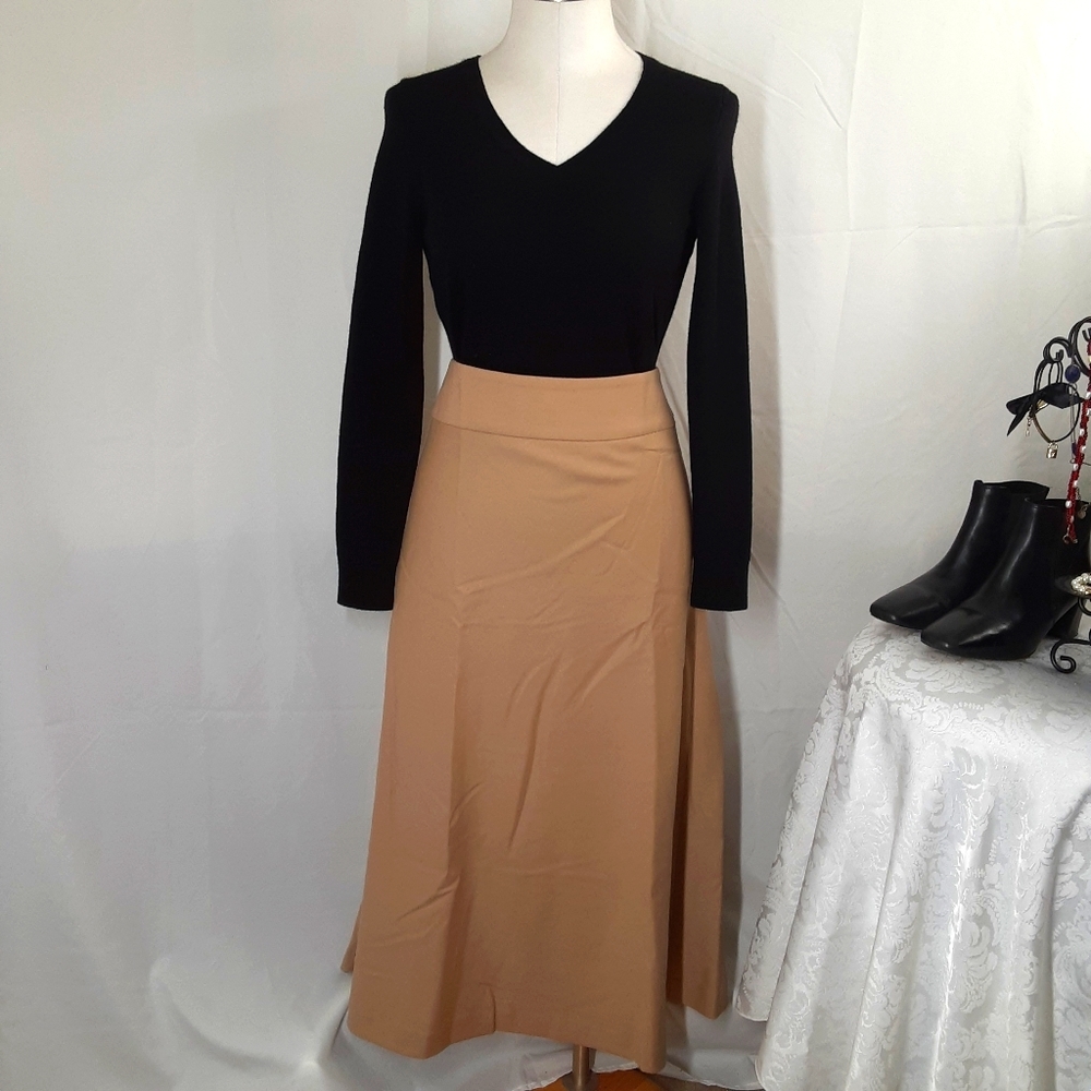 Talbots Black and Cream A-Line Skirt